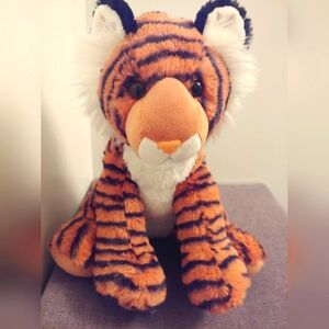 Aurora Bengal tiger super soft stuffed Animal striped sitting toy 12"